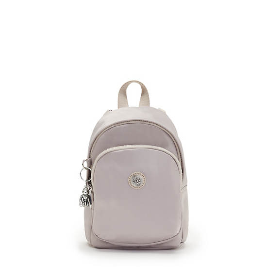 Kipling Delia Compact Metallic Convertible Ryggsekk Hvite | NO 1656YX